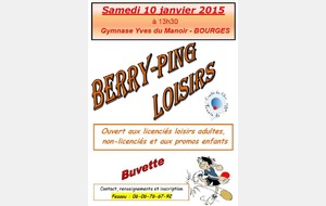 Tournoi  loisir  & tournoi des 500 pts